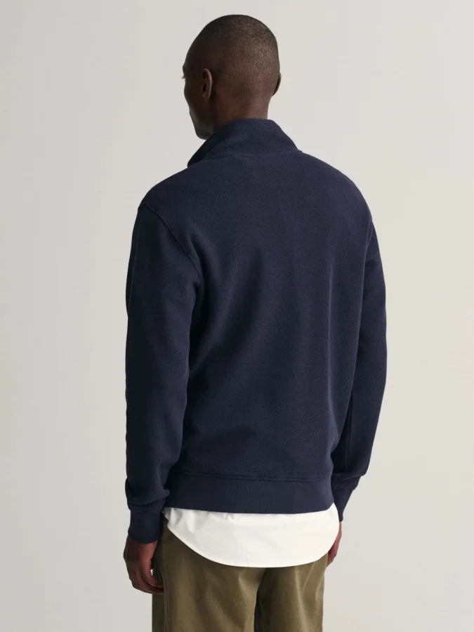 Gant - WAFFLE TEXTURE HALF ZIP 2