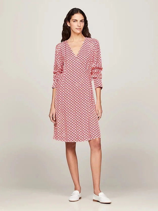 Tommy Hilfiger - SEAL AOP F&F KNEE DRESS Tommy Hilfiger - SEAL AOP F&F KNEE DRESS