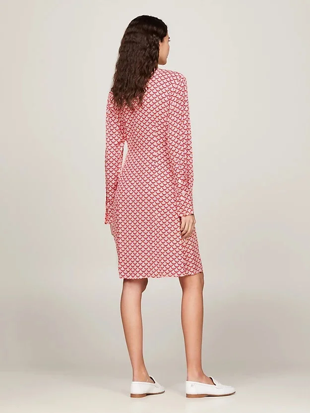 Tommy Hilfiger - SEAL AOP F&F KNEE DRESS Tommy Hilfiger - SEAL AOP F&F KNEE DRESS