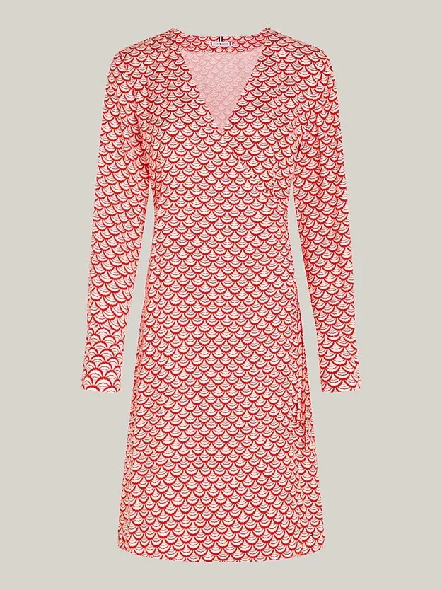 Tommy Hilfiger - SEAL AOP F&F KNEE DRESS Tommy Hilfiger - SEAL AOP F&F KNEE DRESS
