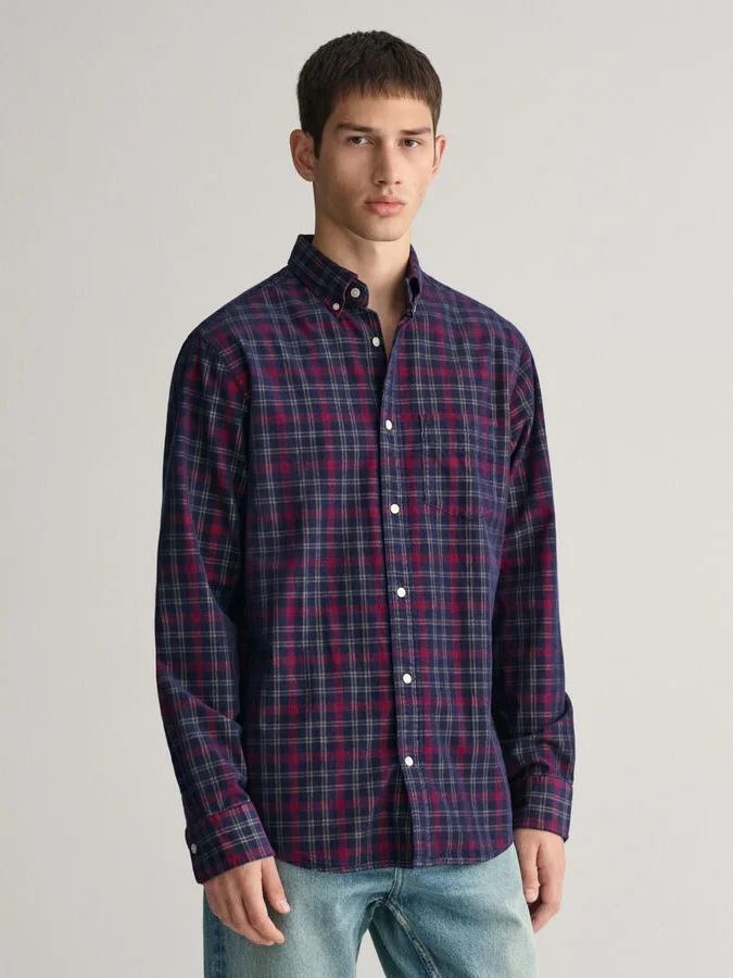 Gant - REG CORD CHECK SHIRT