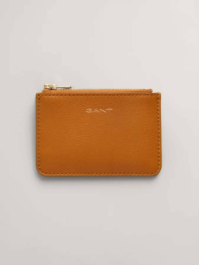 Gant - LEATHER ZIP POUCH