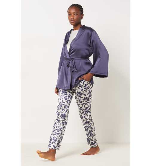 Leopard Print Etam Pyjama Soie Pyjama Bottoms Bas Pyjama Etam