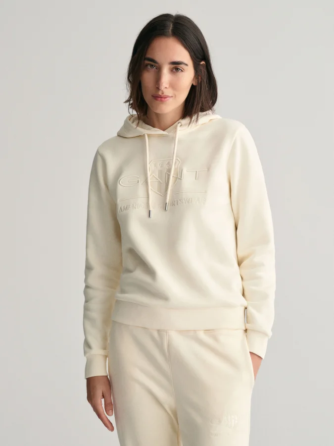Gant - REG TONAL SHIELD HOODIE