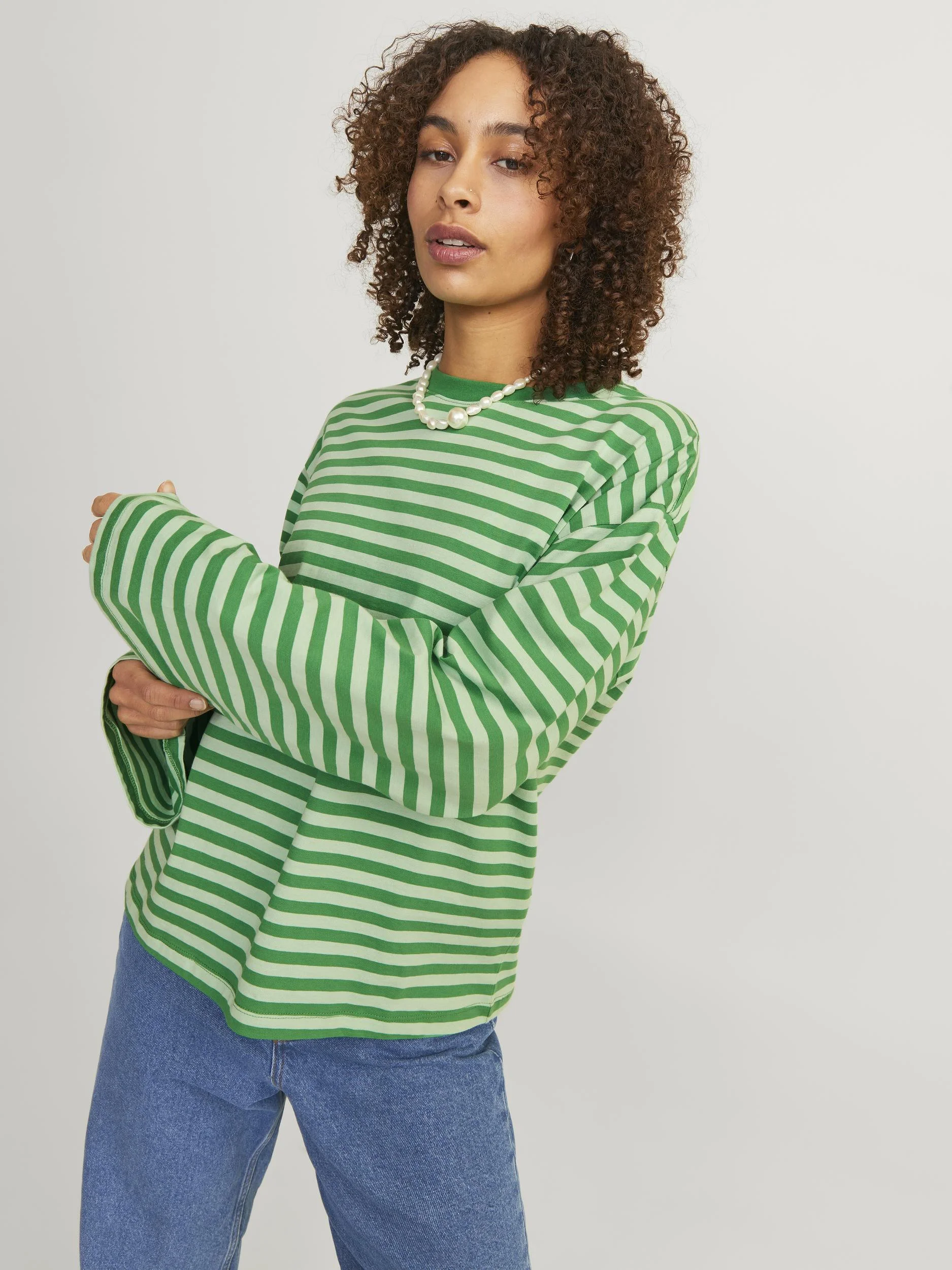JJXX - JXAMALIE RLX LS STRIPE TEE JRS JJXX - JXAMALIE RLX LS STRIPE TEE JRS