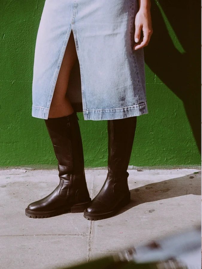 Asra - KALE BLACK RIDING BOOT 2