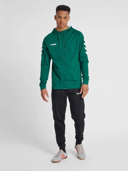 HUMMEL - HMLGO COTTON ZIP HOODIE HUMMEL - HMLGO COTTON ZIP HOODIE