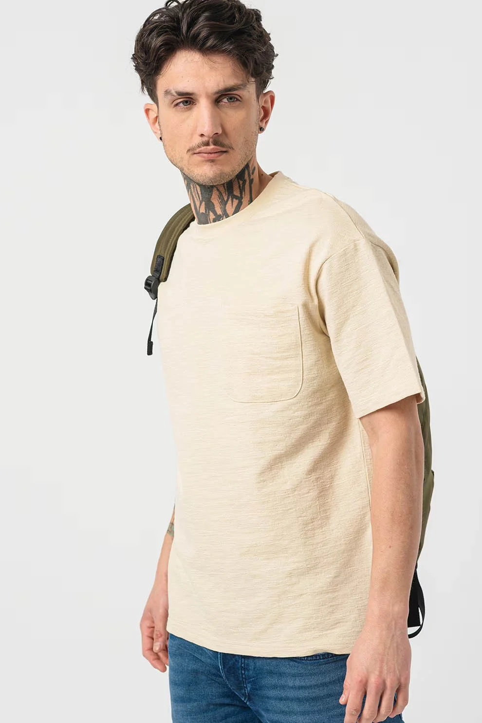 SELECTED MEN - SLHLOOSESAUL SLUB SS... SELECTED MEN - SLHLOOSESAUL SLUB SS...
