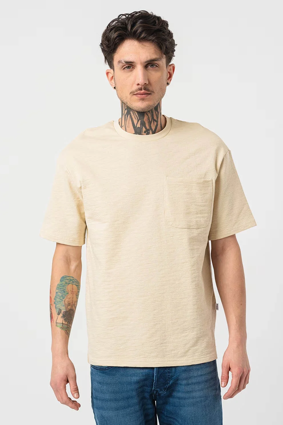 SELECTED MEN - SLHLOOSESAUL SLUB SS... SELECTED MEN - SLHLOOSESAUL SLUB SS...