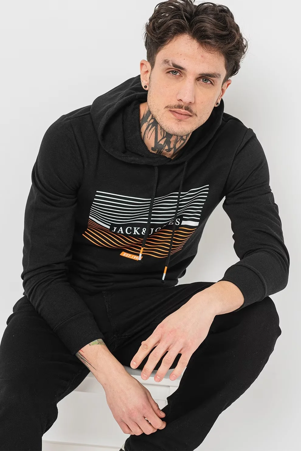 Jack & Jones - JJCYRUS SWEAT HOOD Jack & Jones - JJCYRUS SWEAT HOOD