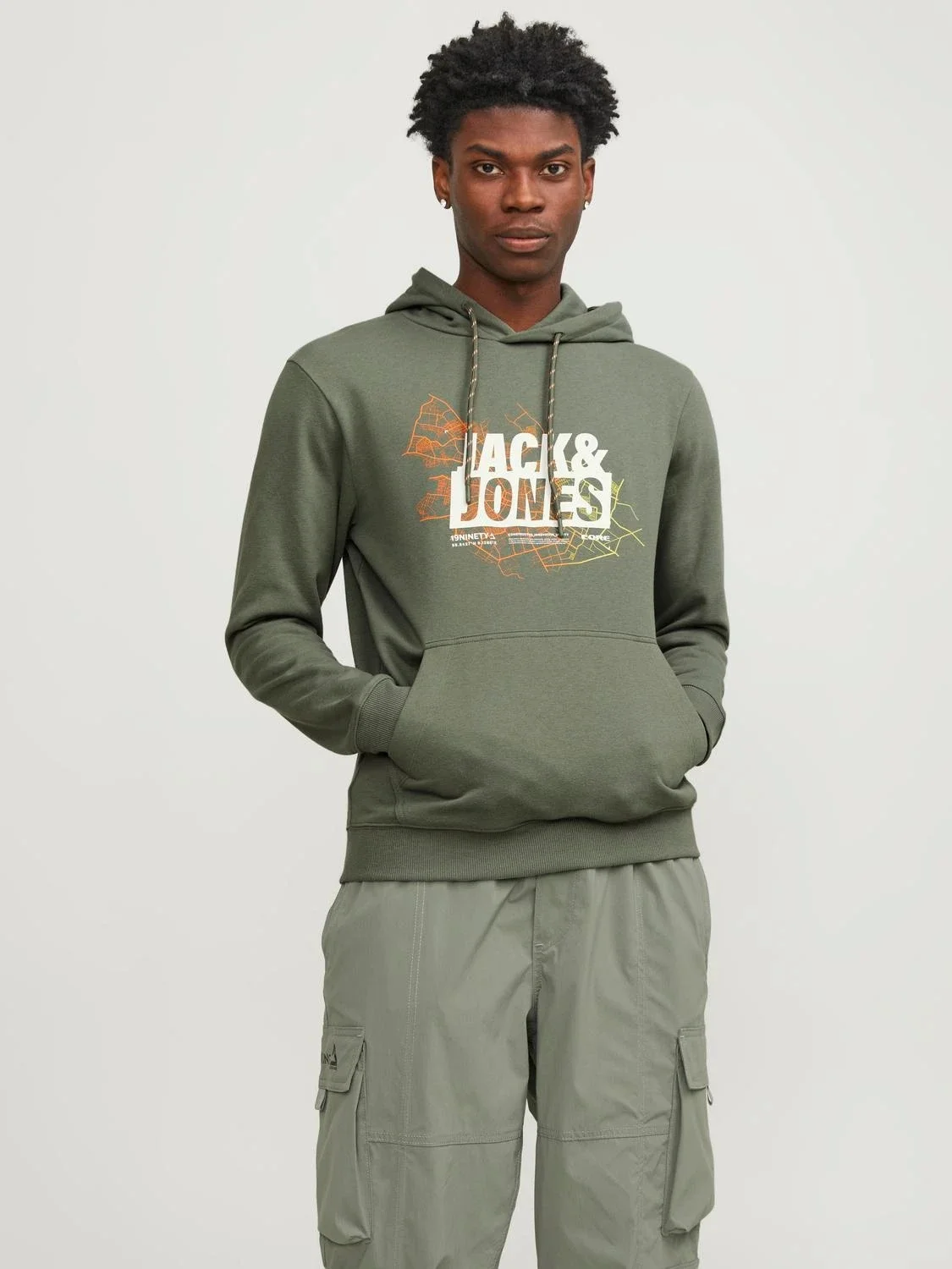 Jack & Jones - JCOMAP LOGO SWEAT HOOD SN Jack & Jones - JCOMAP LOGO SWEAT HOOD SN