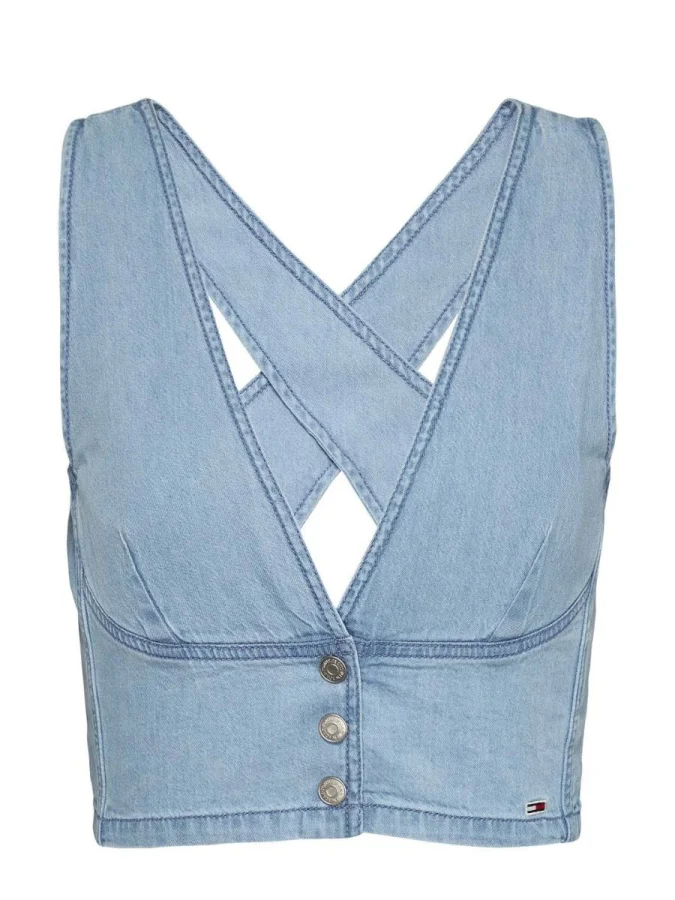 Tommy Jeans - TJW CHAMBRAY TOP