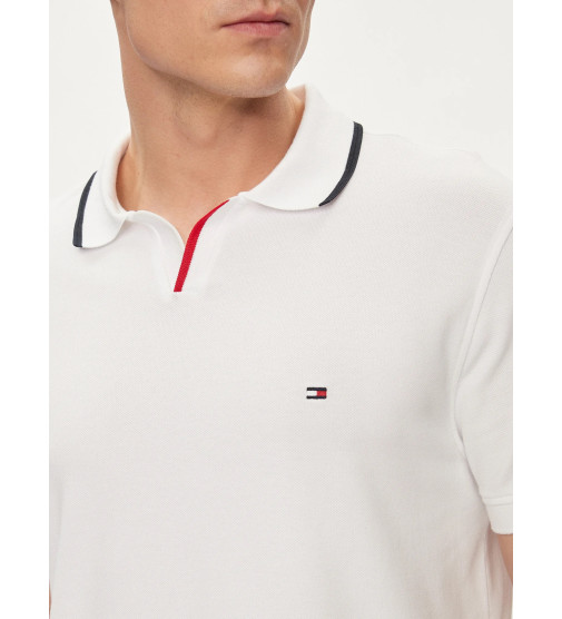 Tommy Hilfiger Rwb Tipped V Collar Reg Polo Size S