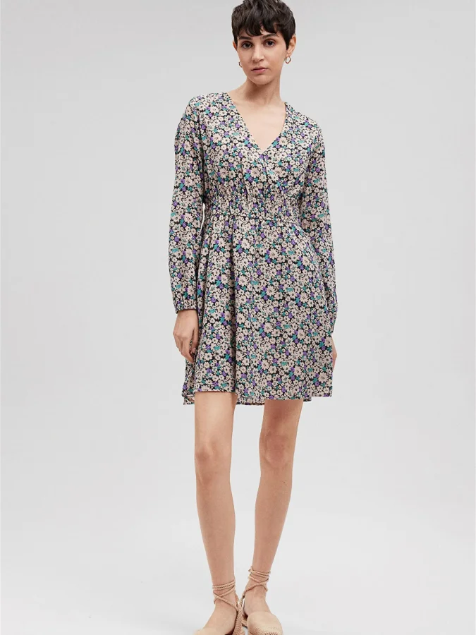 Mavi - V-NECK MINI DRESS