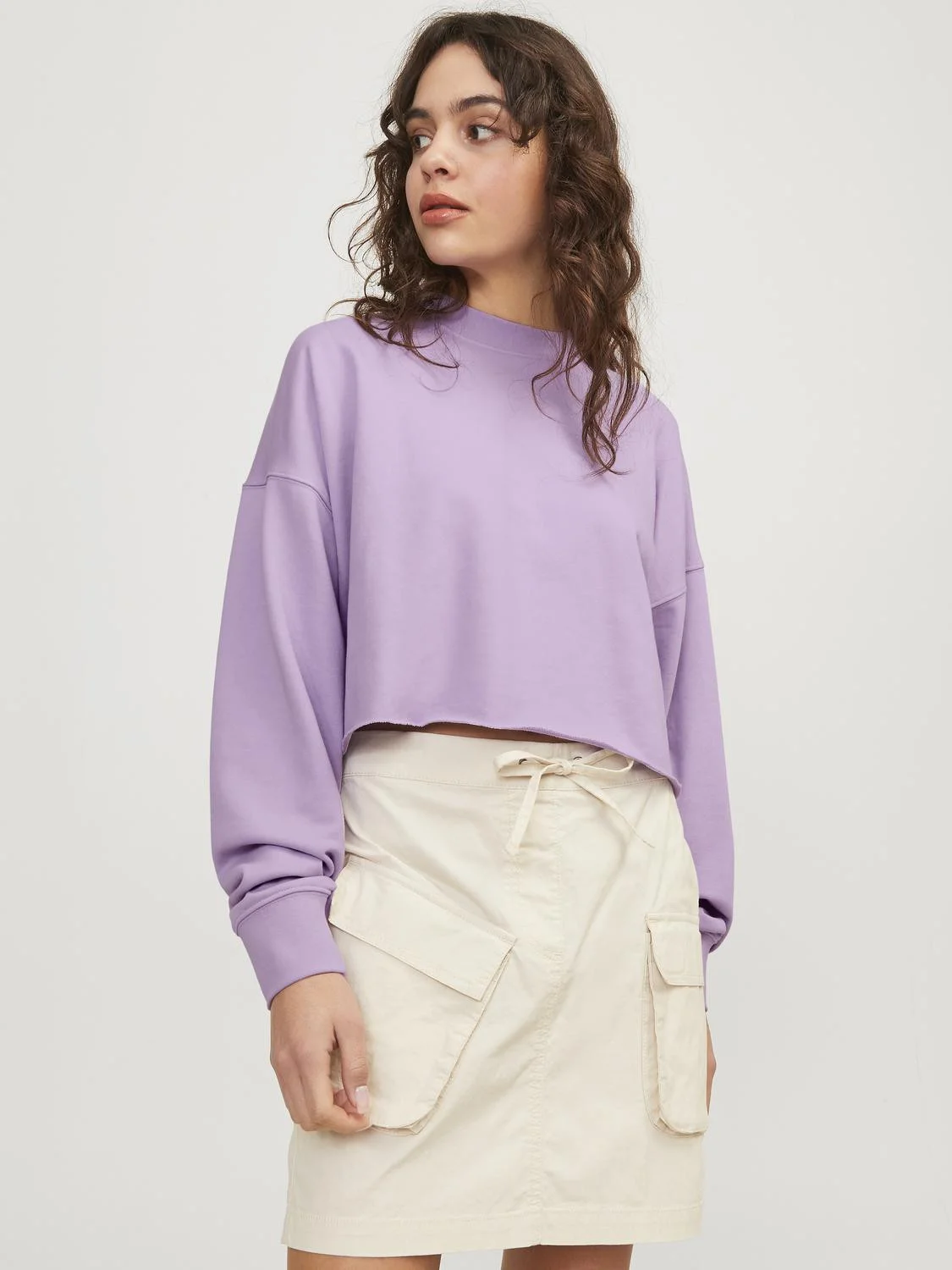 JJXX - JXCAIA RLX CROPPED LS CREW SWT JJXX - JXCAIA RLX CROPPED LS CREW SWT