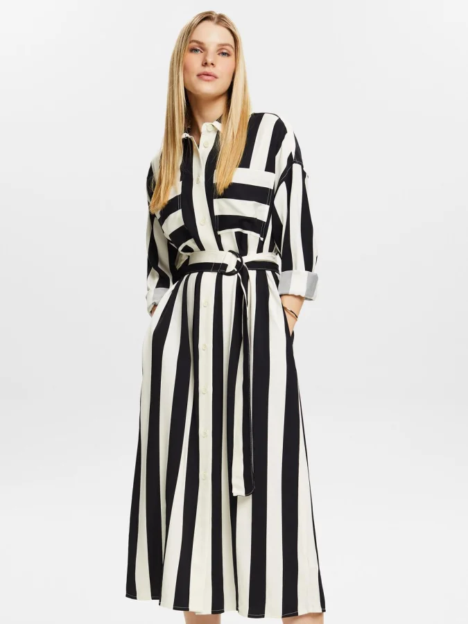 ESPRIT - Striped Belted...