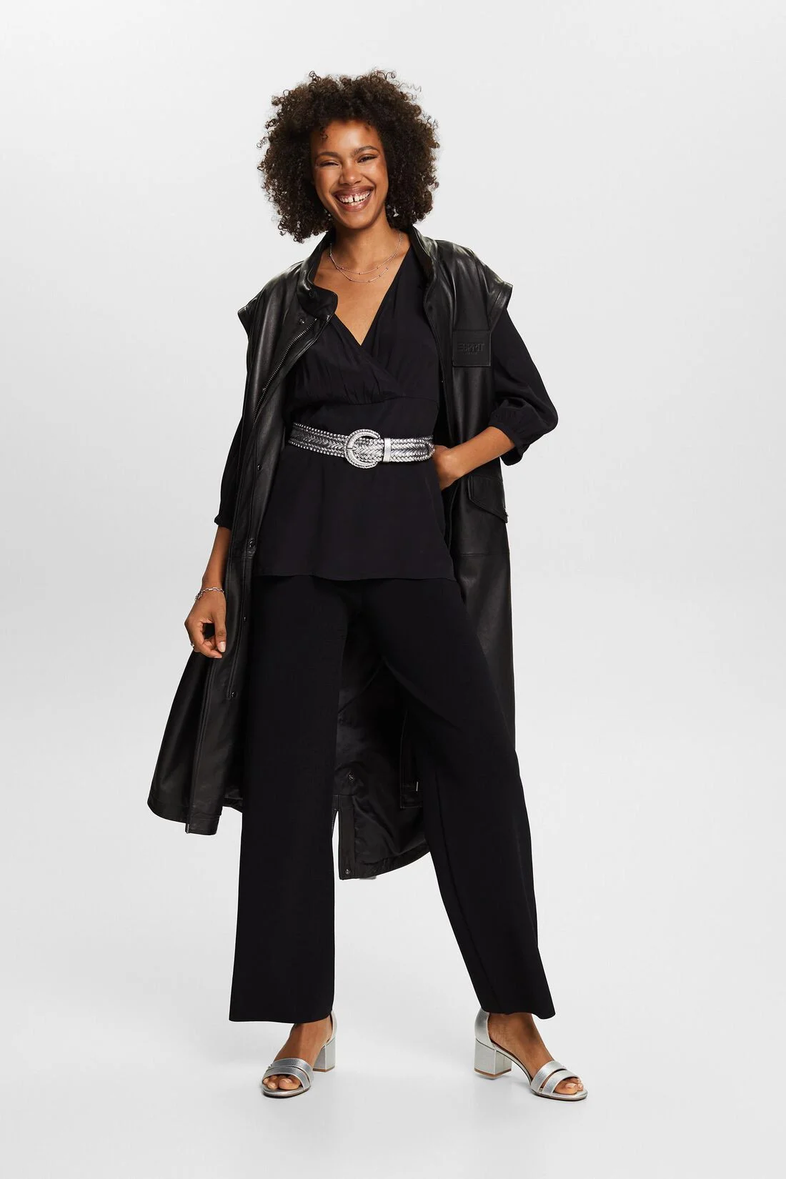 ESPRIT - Gathered Sleeve Crêpe Blouse ESPRIT - Gathered Sleeve Crêpe Blouse