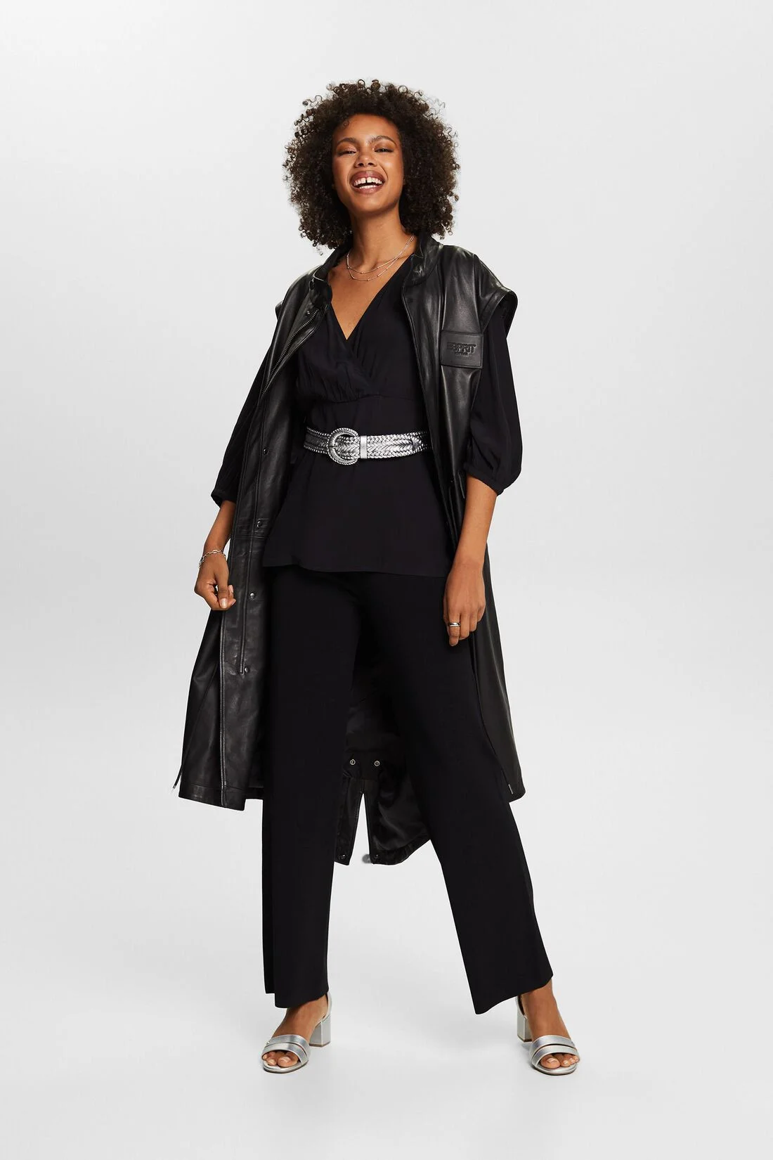 ESPRIT - Gathered Sleeve Crêpe Blouse ESPRIT - Gathered Sleeve Crêpe Blouse