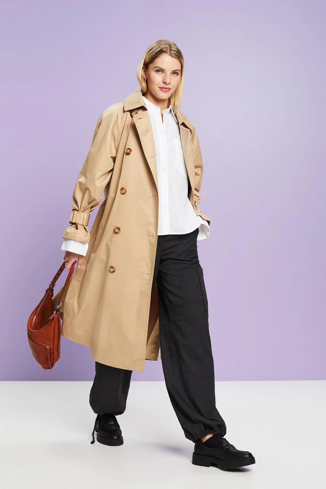 ESPRIT - Cotton-Poplin Button-Down Shirt ESPRIT - Cotton-Poplin Button-Down Shirt