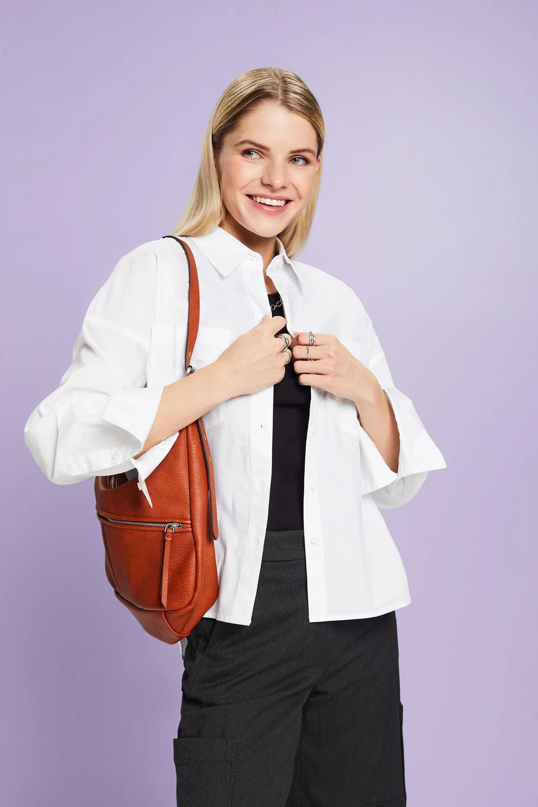 ESPRIT - Cotton-Poplin Button-Down Shirt ESPRIT - Cotton-Poplin Button-Down Shirt