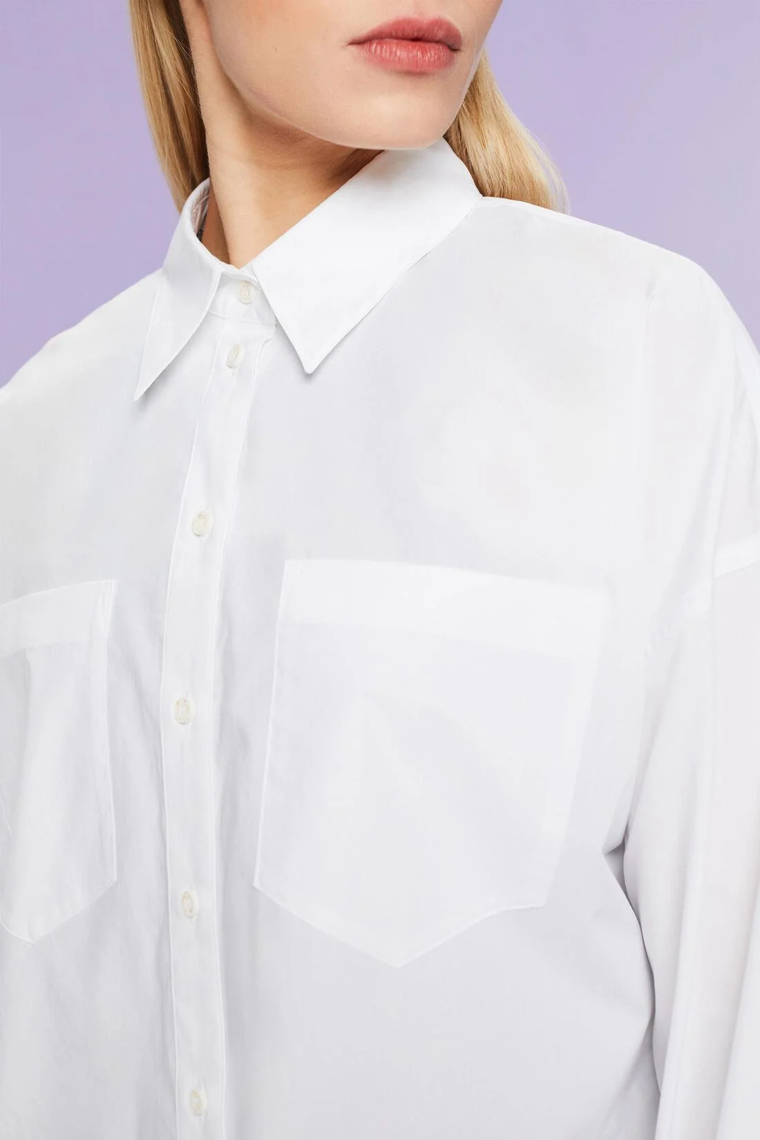 ESPRIT - Cotton-Poplin Button-Down Shirt ESPRIT - Cotton-Poplin Button-Down Shirt