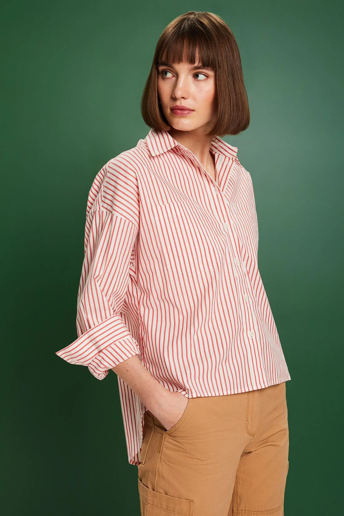 ESPRIT - Striped Button-Down Shirt ESPRIT - Striped Button-Down Shirt