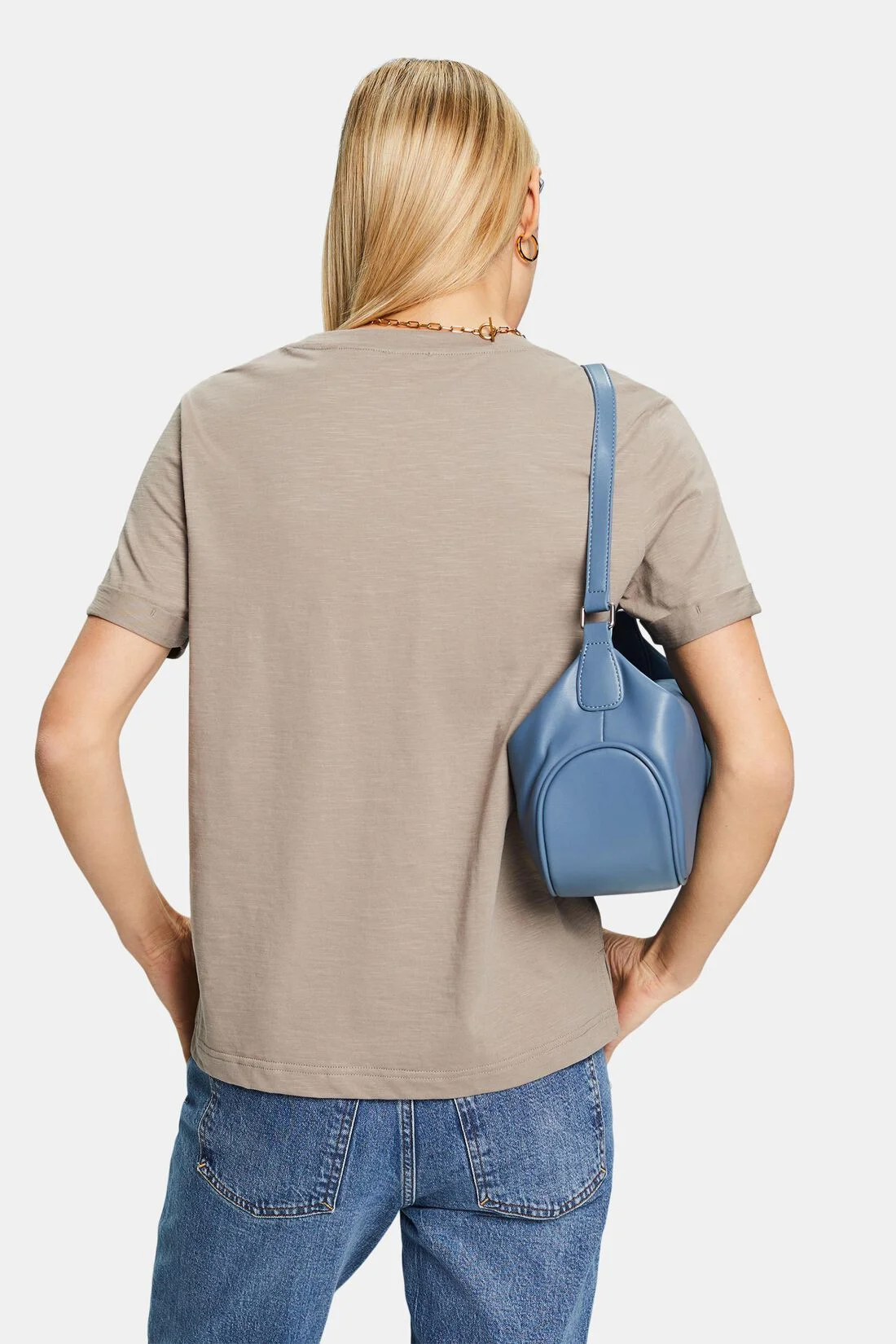 ESPRIT - Scoop Neck Slub T-Shirt ESPRIT - Scoop Neck Slub T-Shirt