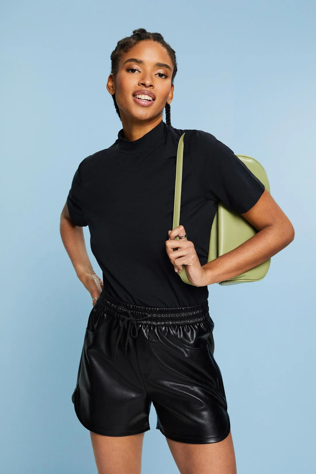 ESPRIT - Mock Neck Jersey T-Shirt ESPRIT - Mock Neck Jersey T-Shirt