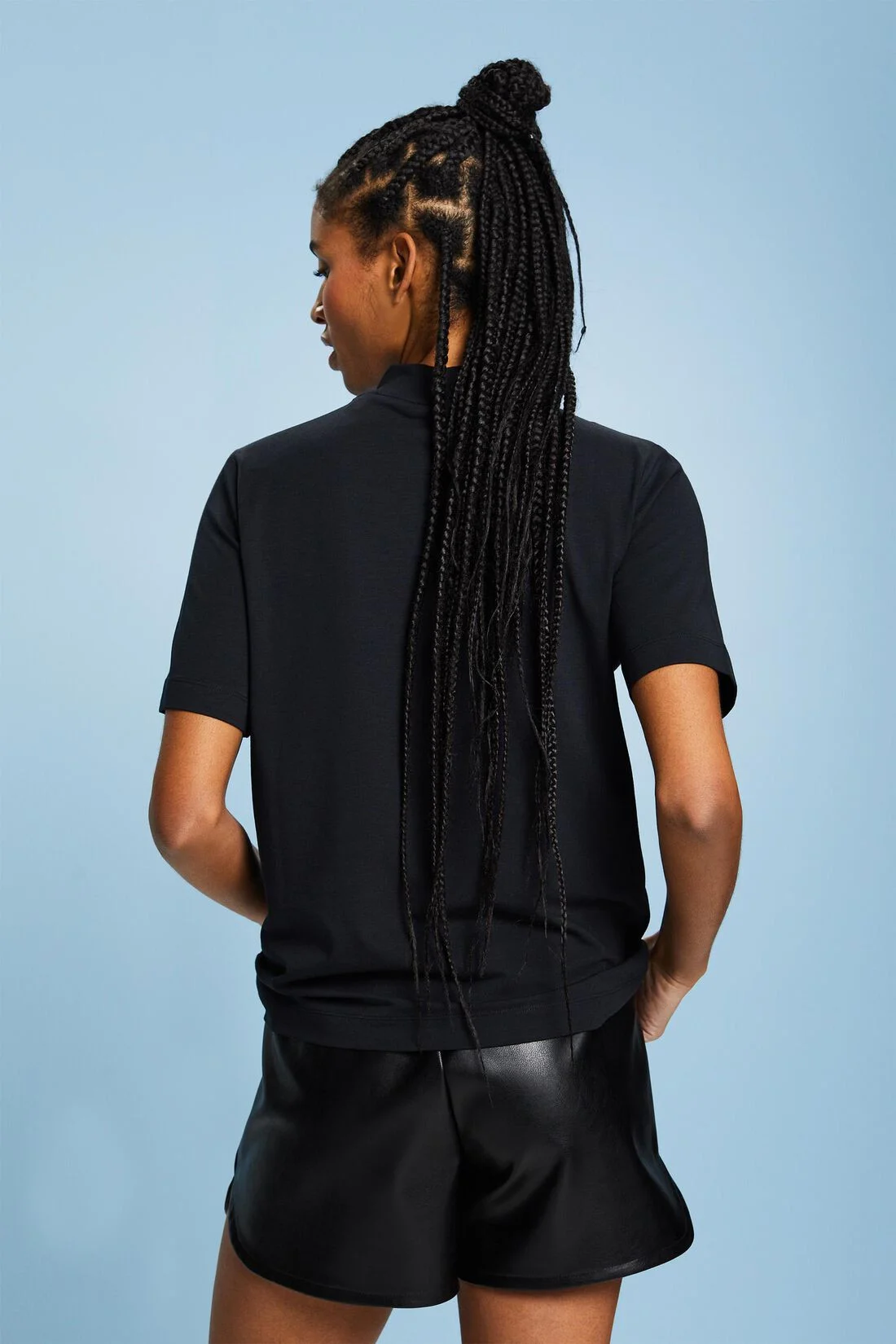 ESPRIT - Mock Neck Jersey T-Shirt ESPRIT - Mock Neck Jersey T-Shirt