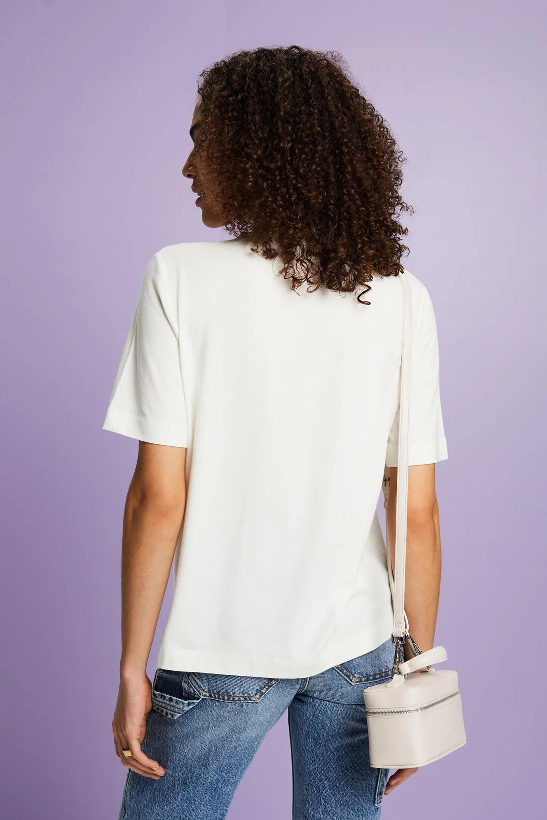 ESPRIT - Mock Neck Jersey T-Shirt ESPRIT - Mock Neck Jersey T-Shirt