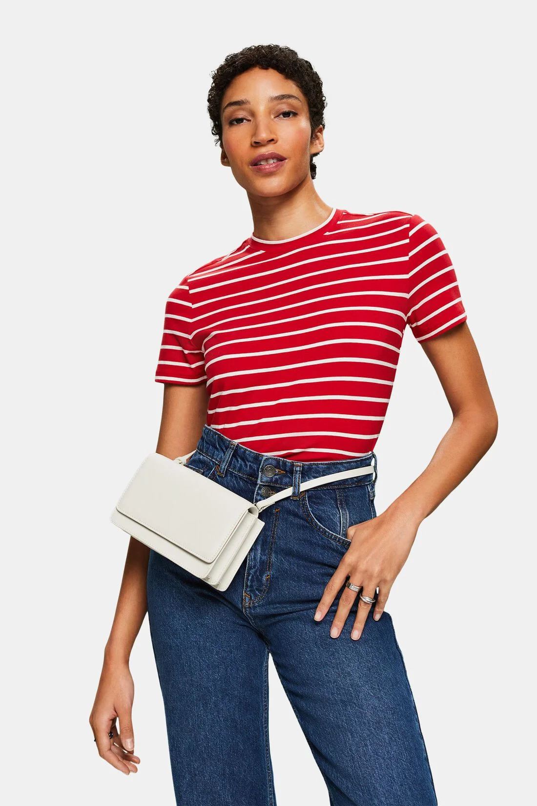 ESPRIT - Striped Crewneck Top ESPRIT - Striped Crewneck Top