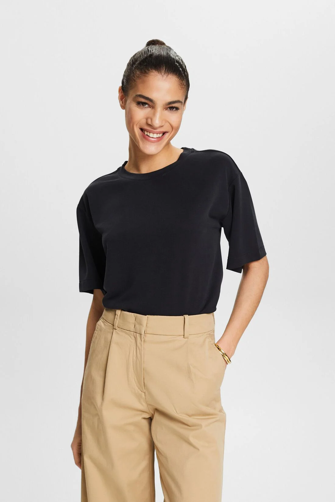 ESPRIT - Crewneck Jersey T-Shirt ESPRIT - Crewneck Jersey T-Shirt