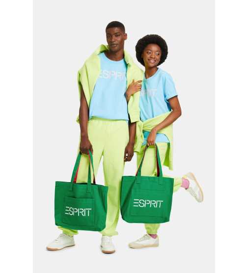 ESPRIT - Logo Canvas Tote Bag ზომა ერთი ზომა