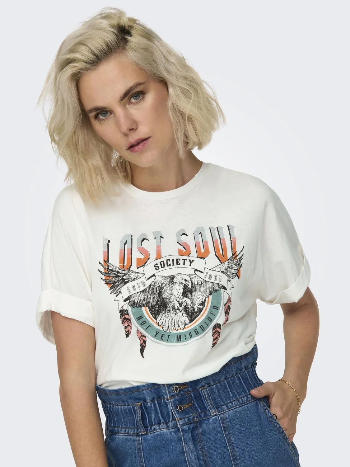 ONLY - ONLLUCY LIFE S/S WILD FOLD-UP... ONLY - ONLLUCY LIFE S/S WILD FOLD-UP...