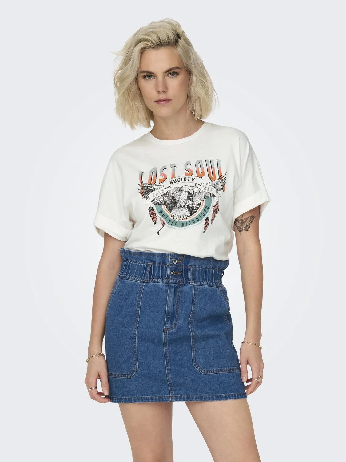 ONLY - ONLLUCY LIFE S/S WILD FOLD-UP... ONLY - ONLLUCY LIFE S/S WILD FOLD-UP...