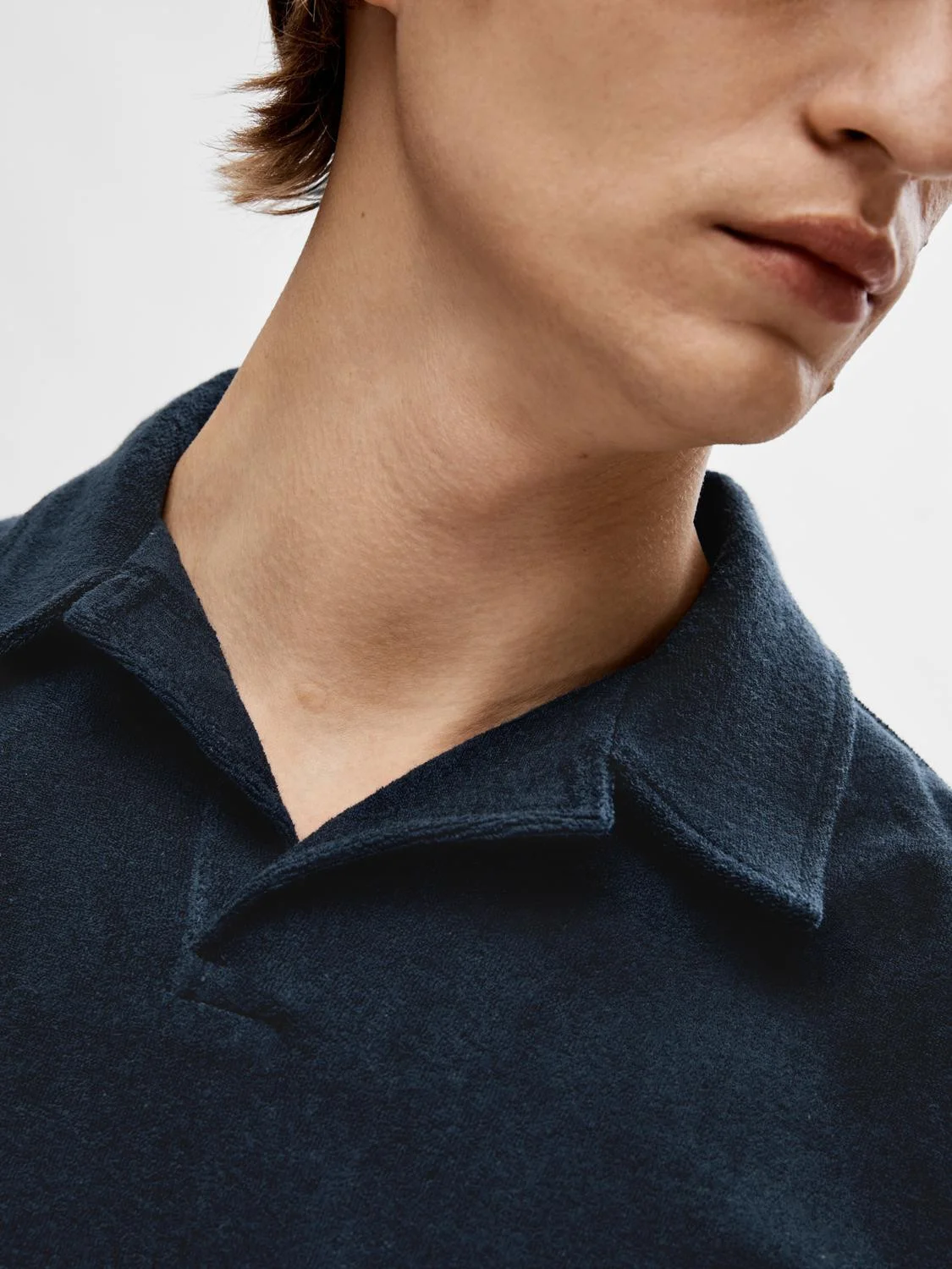 SELECTED MEN - SLHTALON TOWEL SS POLO SELECTED MEN - SLHTALON TOWEL SS POLO