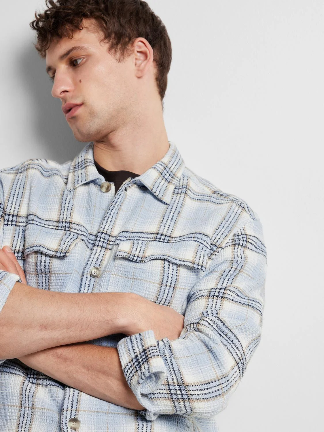 SELECTED MEN - SLH-WAFFLE OVERSHIRT... SELECTED MEN - SLH-WAFFLE OVERSHIRT...