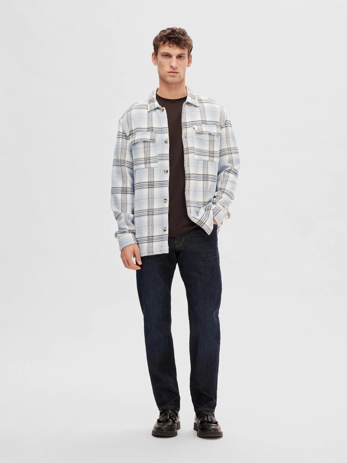 SELECTED MEN - SLH-WAFFLE OVERSHIRT... SELECTED MEN - SLH-WAFFLE OVERSHIRT...