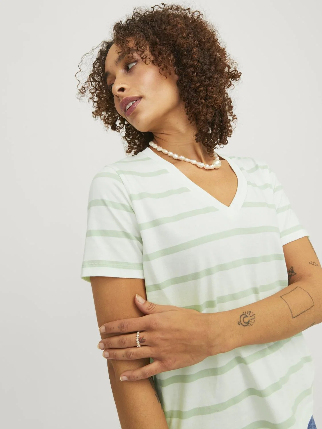 JJXX - JXANNIE REG VNECK STRIPE SS... JJXX - JXANNIE REG VNECK STRIPE SS...