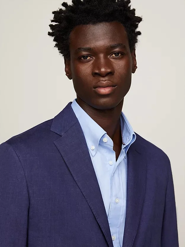 Tommy Hilfiger - DC LINEN VISCOSE BLAZER Tommy Hilfiger - DC LINEN VISCOSE BLAZER