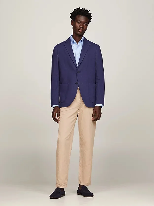 Tommy Hilfiger - DC LINEN VISCOSE BLAZER Tommy Hilfiger - DC LINEN VISCOSE BLAZER