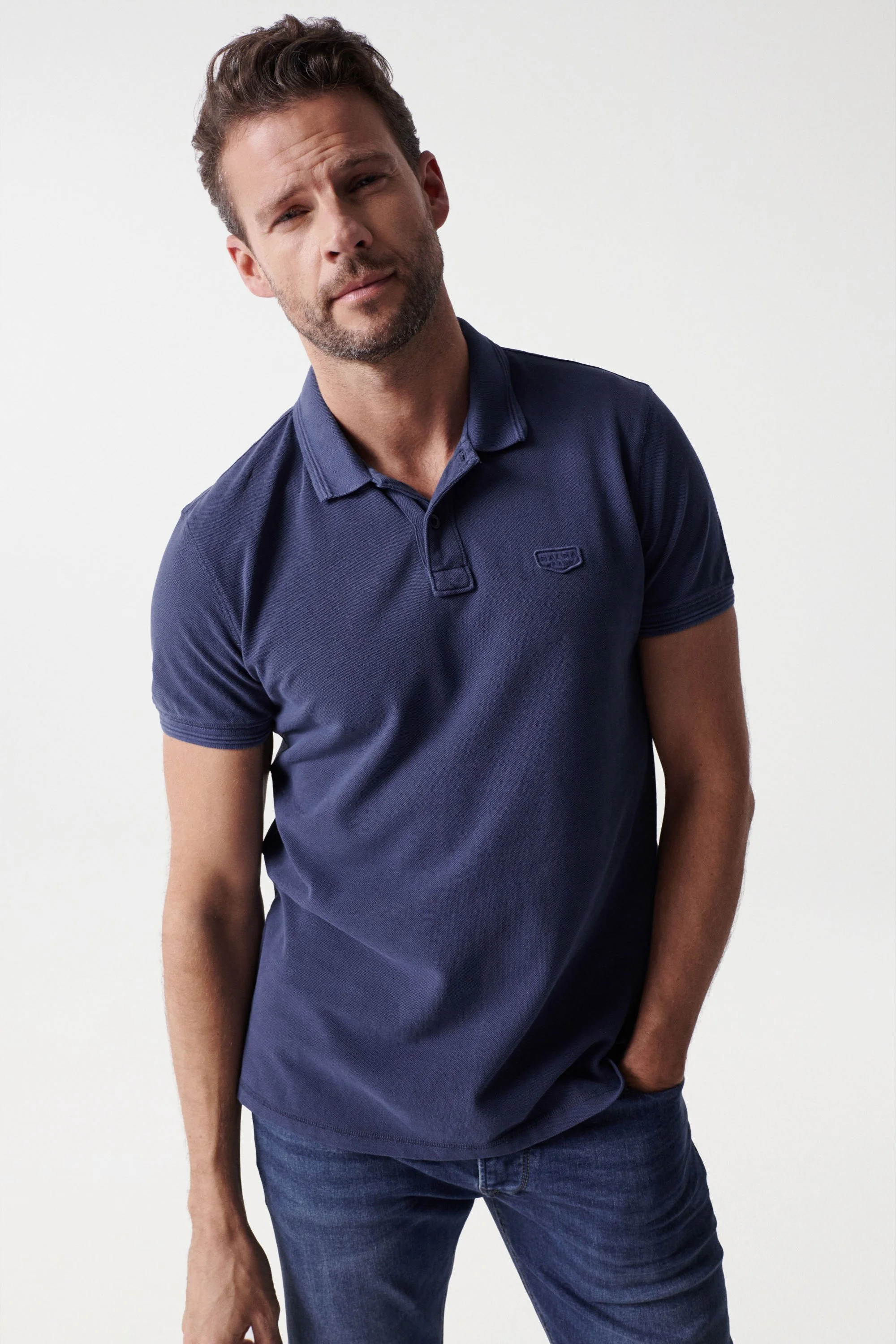 Salsa Jeans - PREMIUM WASHED POLO Salsa Jeans - PREMIUM WASHED POLO