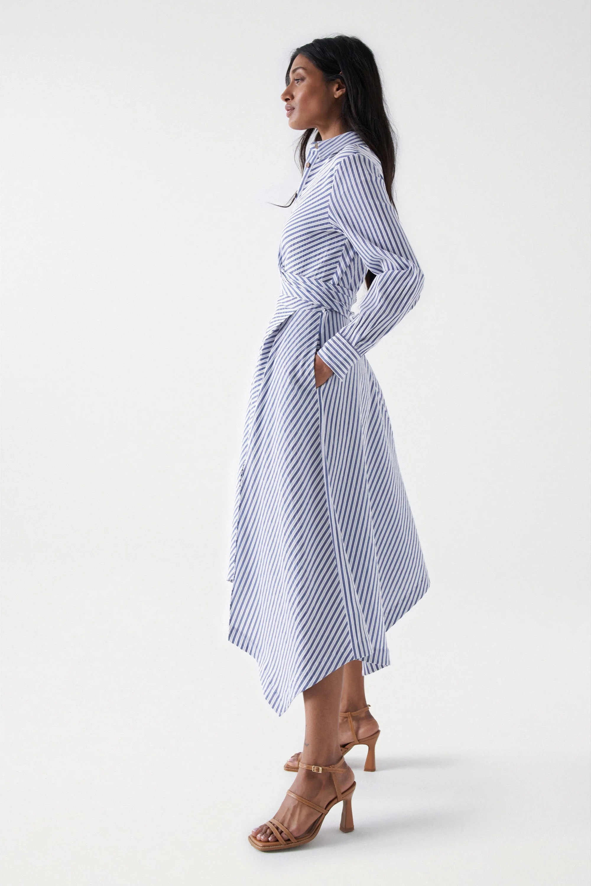 Salsa Jeans - STRIPED ASYMMETRIC MIDI... Salsa Jeans - STRIPED ASYMMETRIC MIDI...