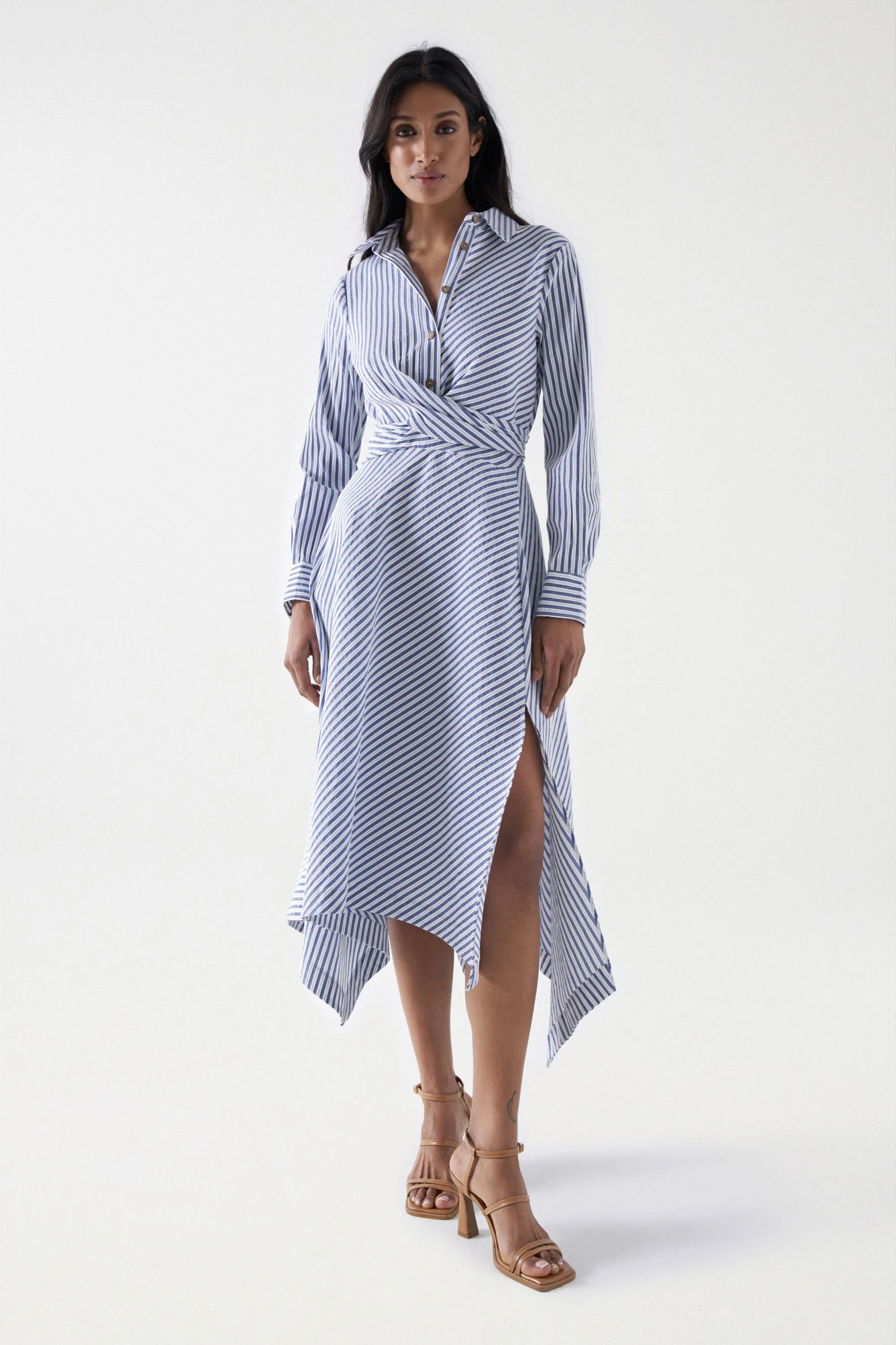 Salsa Jeans - STRIPED ASYMMETRIC MIDI... Salsa Jeans - STRIPED ASYMMETRIC MIDI...