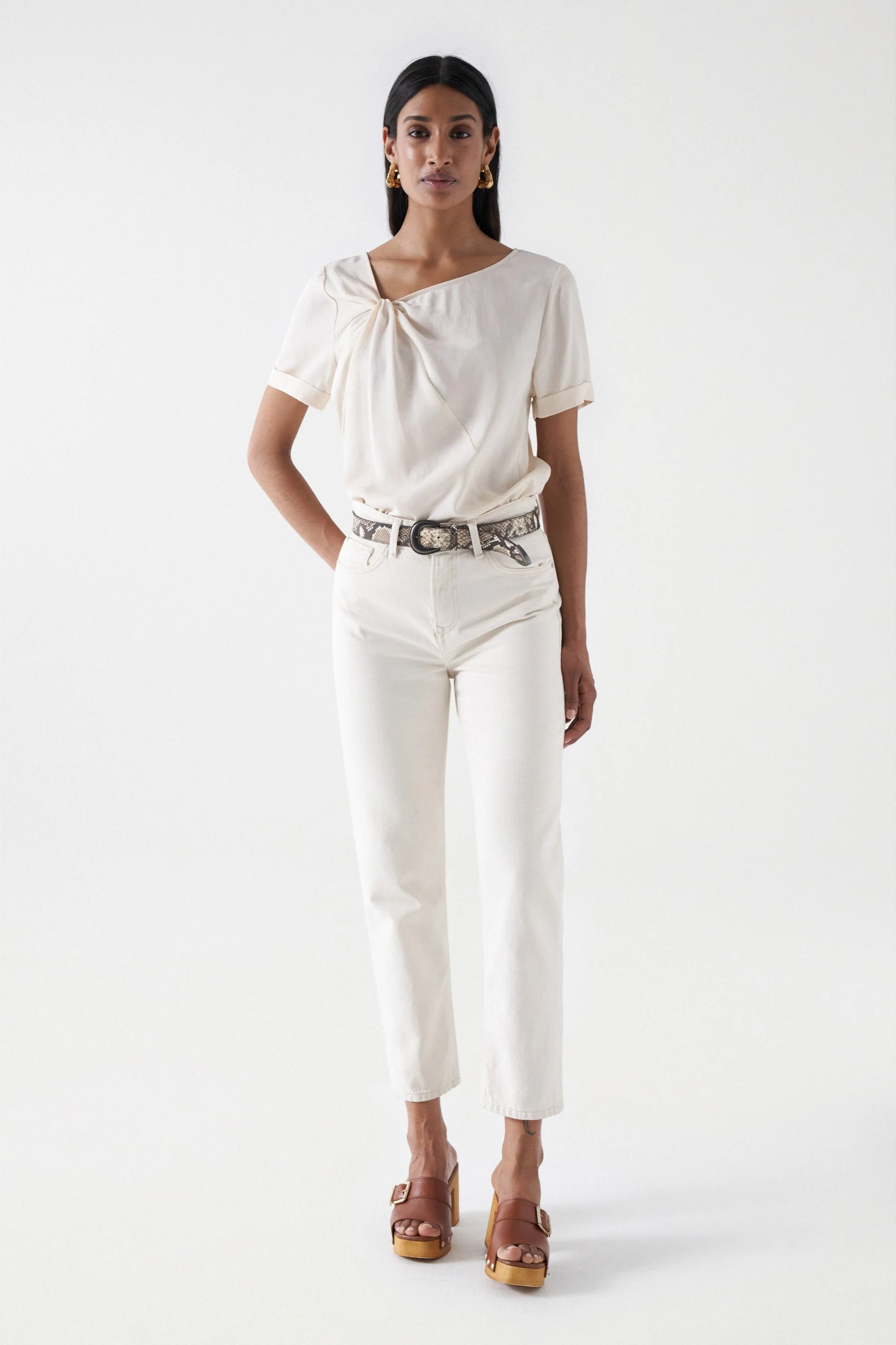 Salsa Jeans - BLOUSE WITH KNOT DETAIL... Salsa Jeans - BLOUSE WITH KNOT DETAIL...