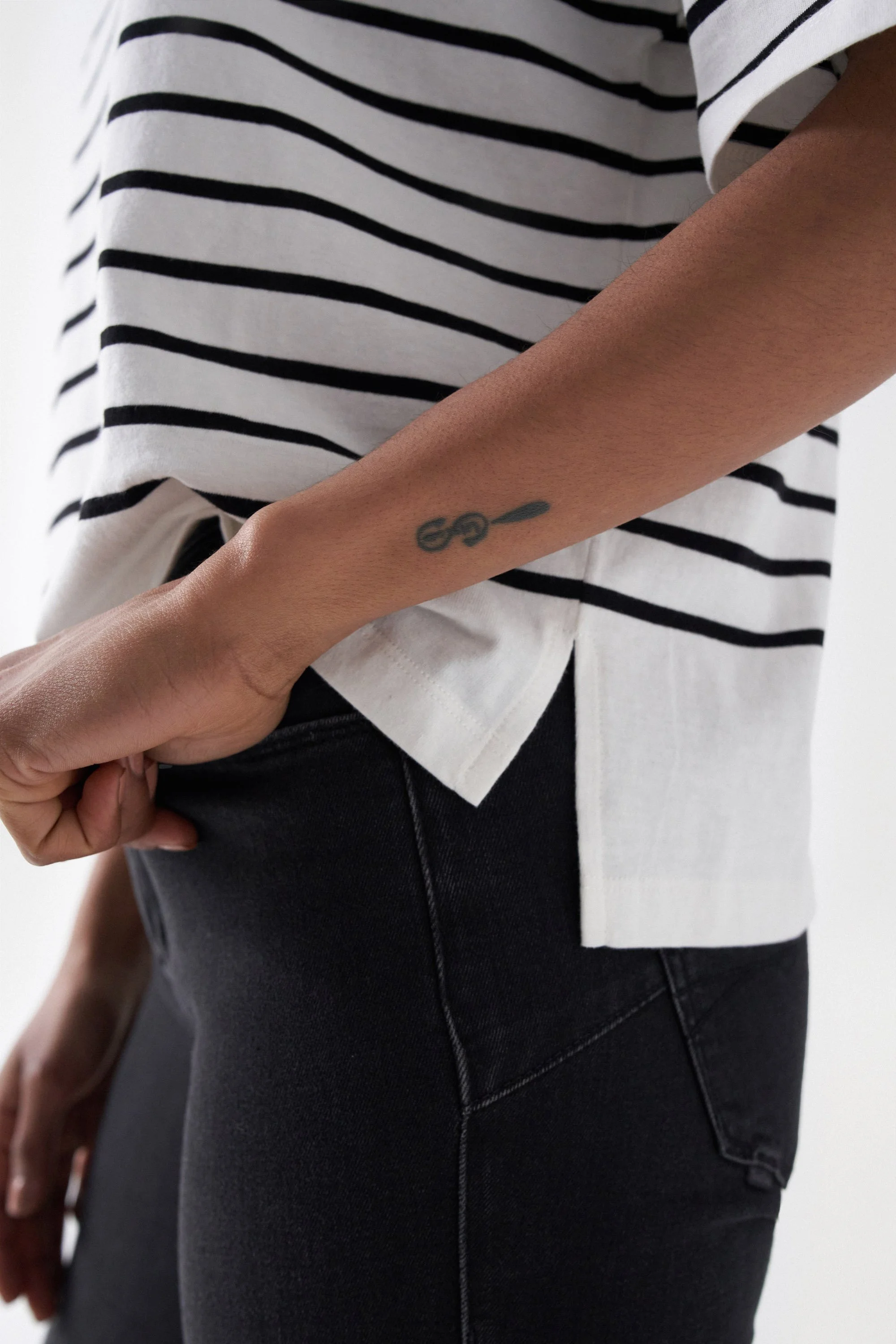 Salsa Jeans - STRIPED BRANDING T-SHIRT Salsa Jeans - STRIPED BRANDING T-SHIRT