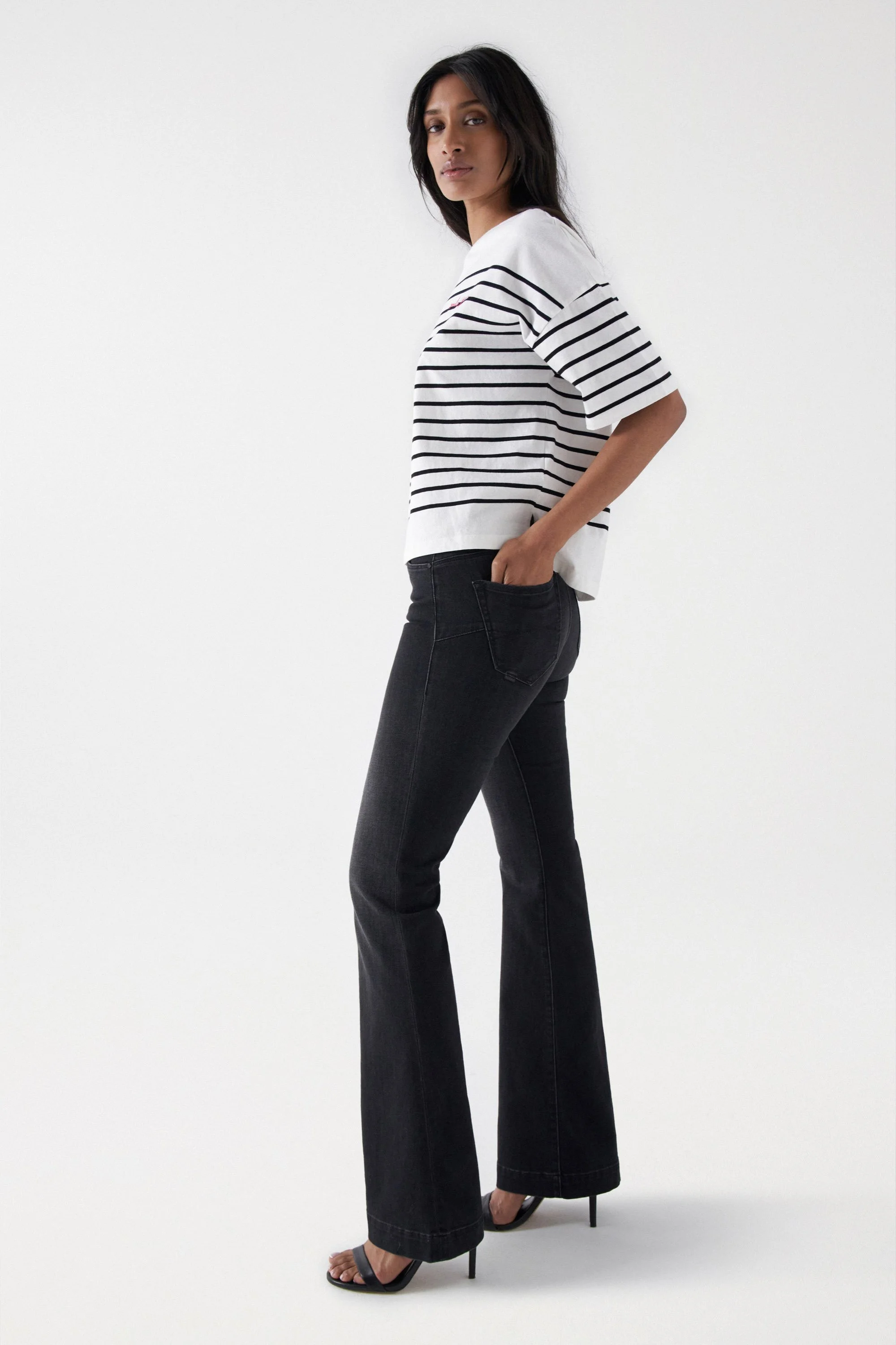 Salsa Jeans - STRIPED BRANDING T-SHIRT Salsa Jeans - STRIPED BRANDING T-SHIRT