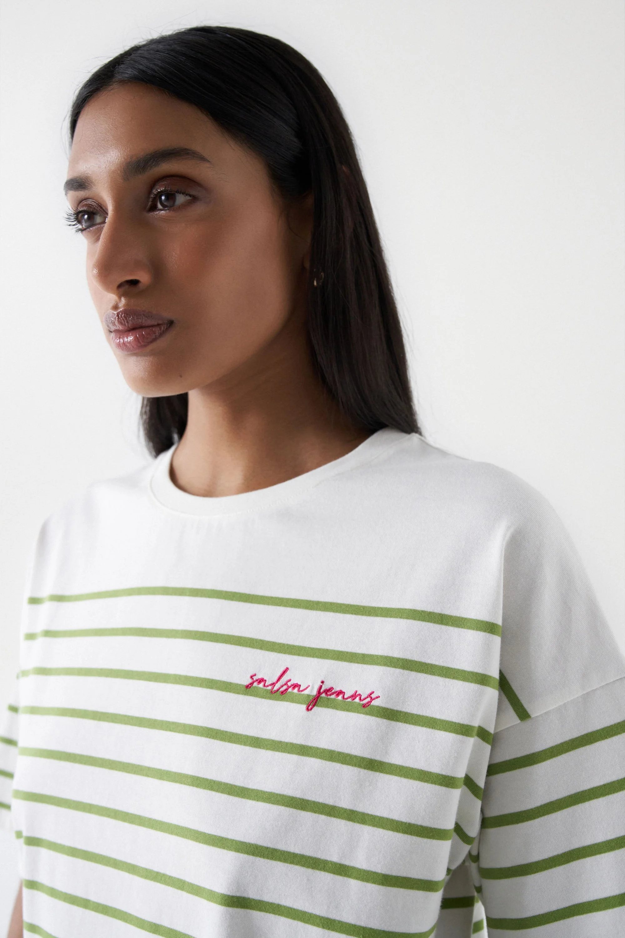 Salsa Jeans - STRIPED BRANDING T-SHIRT Salsa Jeans - STRIPED BRANDING T-SHIRT