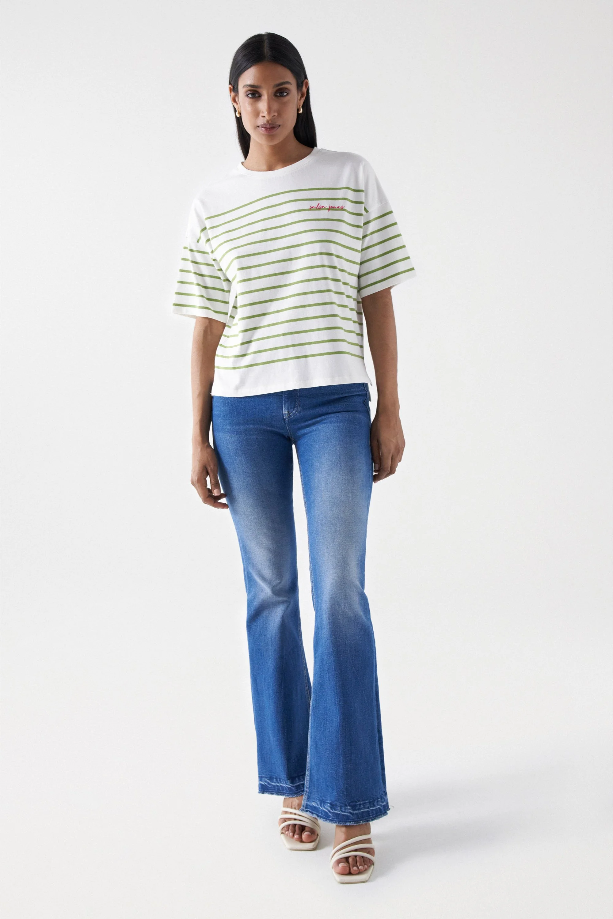 Salsa Jeans - STRIPED BRANDING T-SHIRT Salsa Jeans - STRIPED BRANDING T-SHIRT