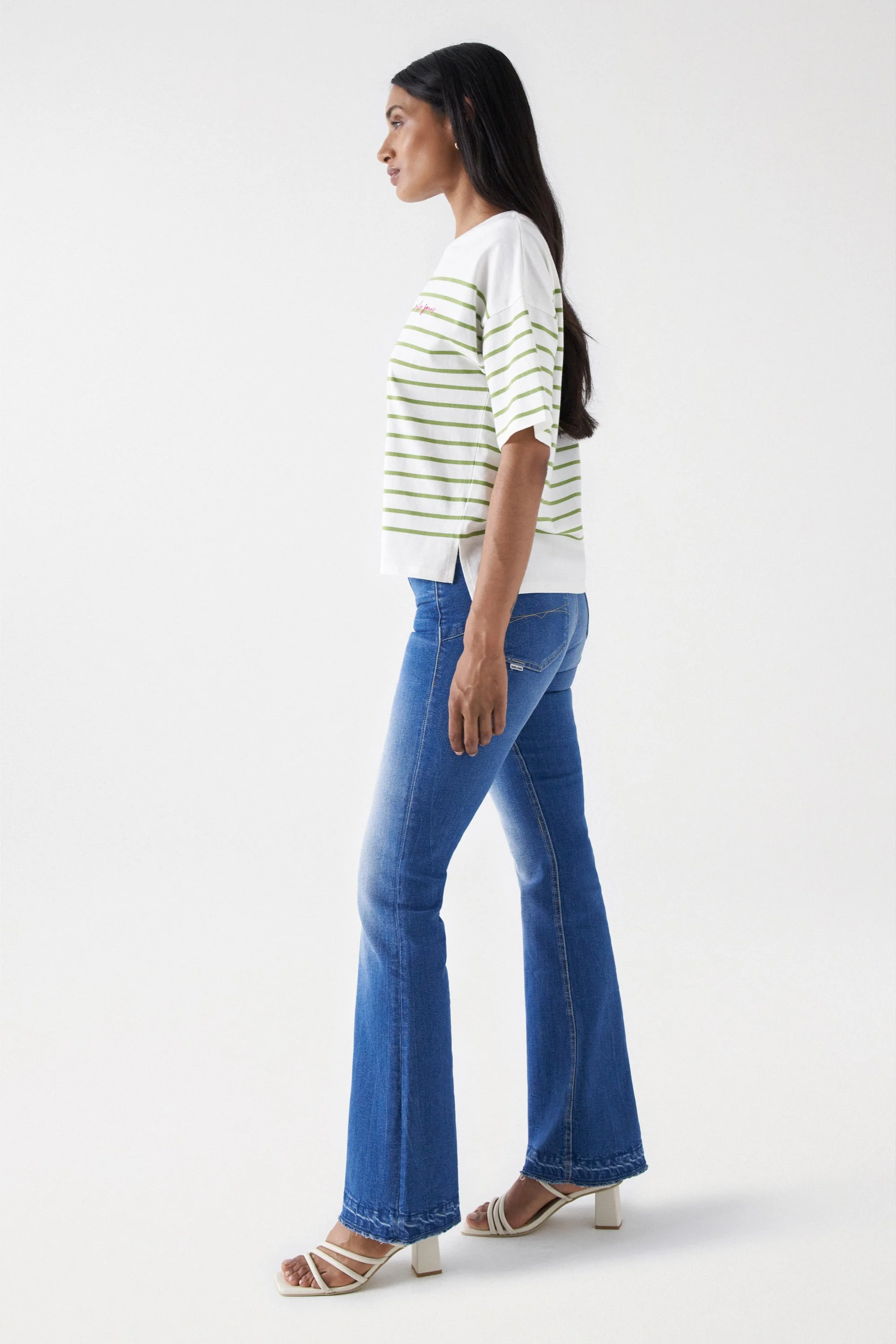 Salsa Jeans - STRIPED BRANDING T-SHIRT Salsa Jeans - STRIPED BRANDING T-SHIRT